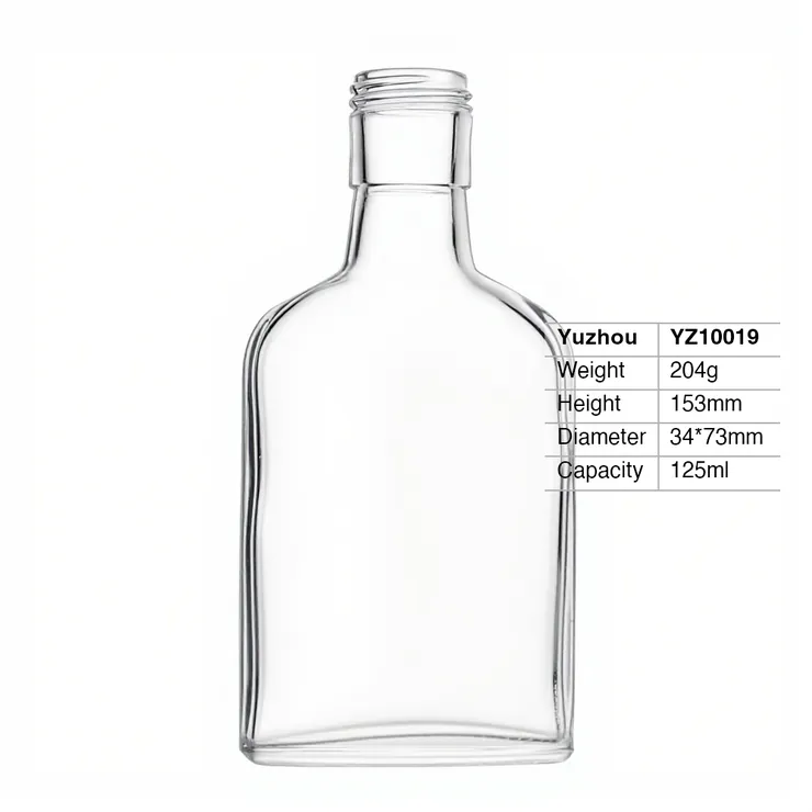 125ml Glass Liquor Bottle