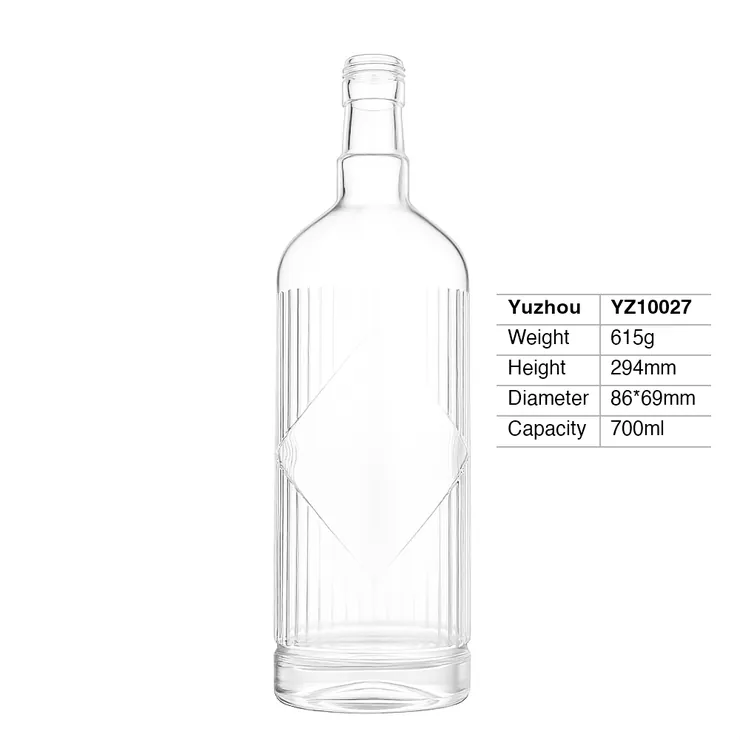 700ml Gin Glass Bottle
