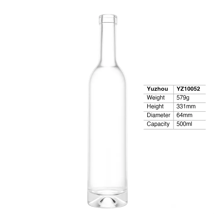 yuzhou-glass-500ml-super-flint-round-spirits-bottle