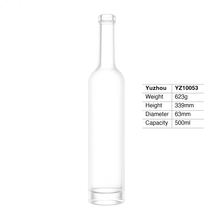 yuzhou-glass-500ml-extra-flint-round-spirit-bottle