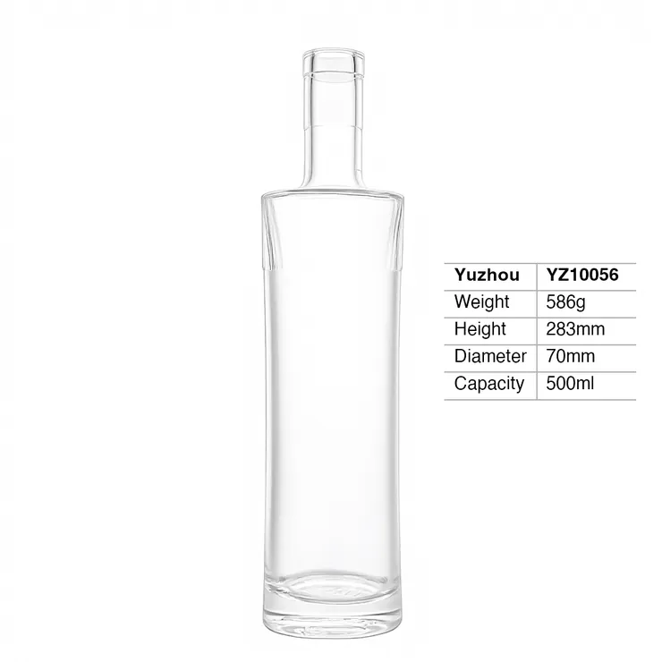 yuzhou-glass-500ml-super-flint-square-spirit-bottle